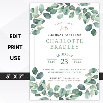 farmhouse birthday invite